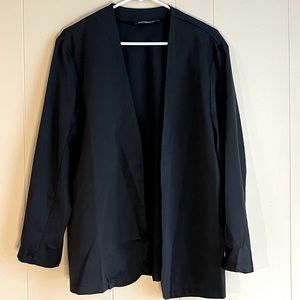 Incerun collarless black blazer